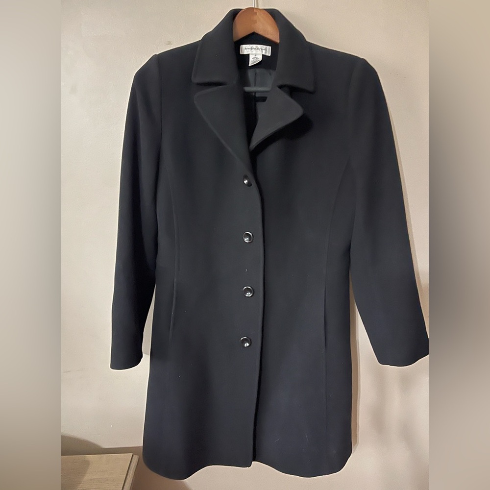 Wool Preston & York Classic Black Trench Coat